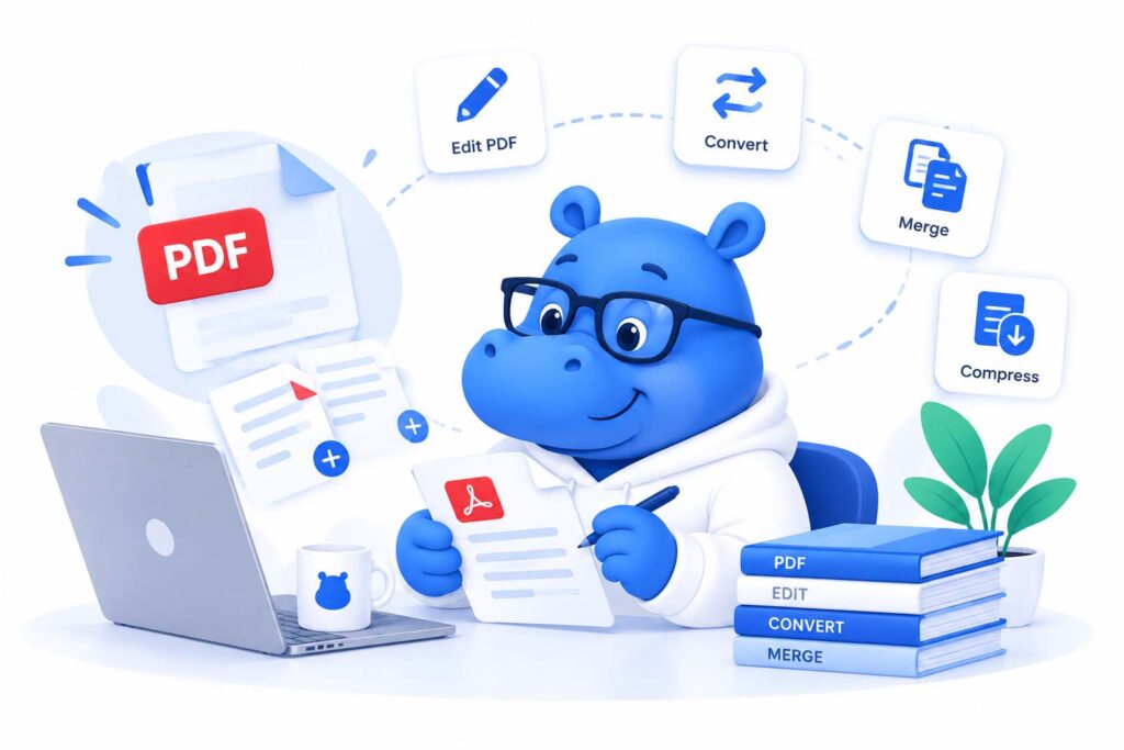 Blue Hippo PDF workspace